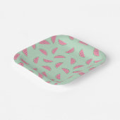 トロピカルフルーツ絵を描(ばちゃばちゃ)跳ねるパターン ペーパープレート (傾斜あり)