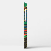 トロピカルフルーツ葉、、ドードル花パターン。 Case-Mate iPhoneケース (裏面 / 左)