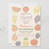 トロピカルフルーツ誕生日招待状 招待状 (正面)