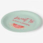 トロピカルフルーツ16誕生日 ペーパープレート (アングル)