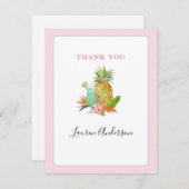トロピカルフルーツ ウェディングシャワーの感謝カード 招待状 (正面/裏面)
