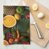 トロピカルフルーツ キッチンタオル (四つ折り)