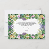 トロピカルフルーツ | グリーンシャワーありがとう サンキューカード (裏面)