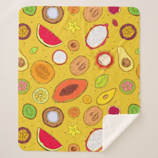 トロピカルフルーツ シェルパブランケット (正面)