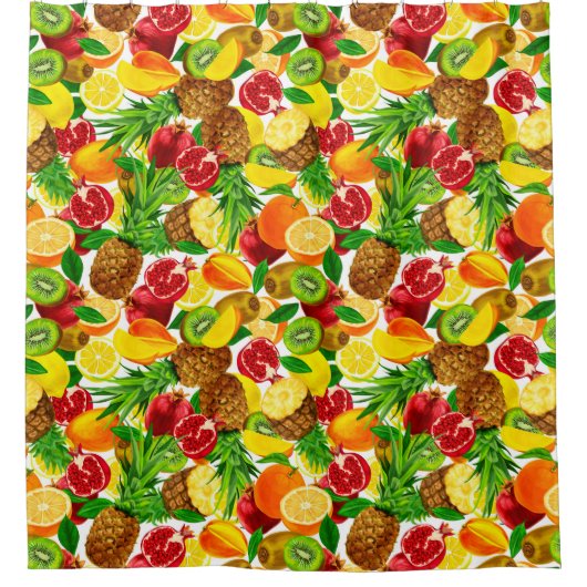 トロピカルフルーツ シャワーカーテン (正面)