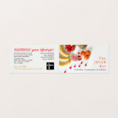 トロピカルフルーツ、ジュースバー、詳細 名刺 (外部フラット)