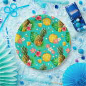 トロピカルフルーツ ペーパープレート (パーティー)