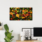 トロピカルフルーツ ポスター (ホームオフィス)