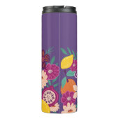 トロピカルフルーツ&ワイルドフラワーボタニカルバイオレット タンブラー (裏面)