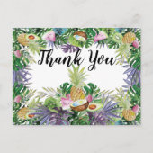 トロピカルフルーツ | 緑のパーティーありがとう ポストカード (正面)