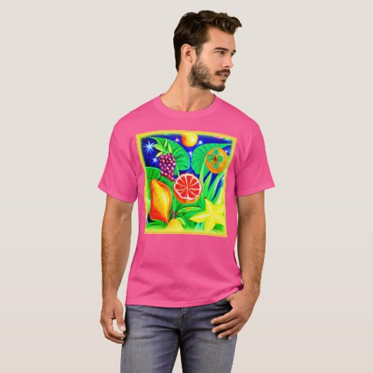 トロピカルフルーツin the Sky.買今 Tシャツ (正面フル)