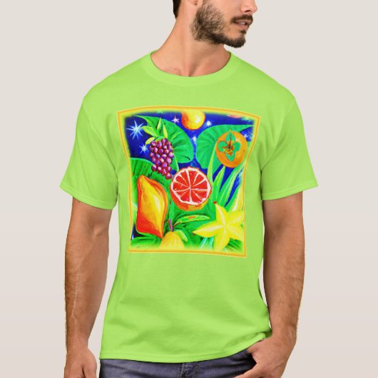 トロピカルフルーツin the Sky.買今 Tシャツ (正面)