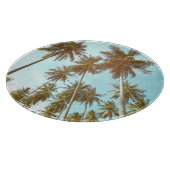 トロピカルフレーム:抽象芸術ヤシ カッティングボード (角)