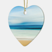 トロピカルフロリダサンディビーチ、海&ウェーブ セラミックオーナメント (左)