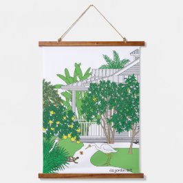 トロピカルフロリダハウス 吊り下げ型タペストリー