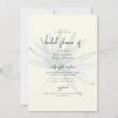 トロピカルフロンドミント&イエローブライダルシャワー 招待状 (正面)