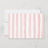 トロピカルフローラアイスクリームブライダルシャワーRSVPカード サンキューカード (裏面)