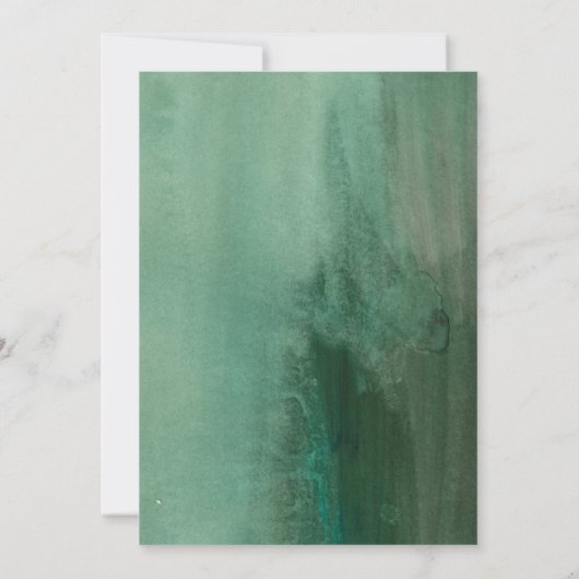 トロピカルフローラアロハブライダルシャワー 招待状 (裏面)