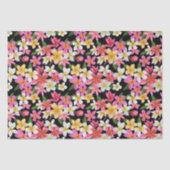 トロピカルフローラオンブラック 薄葉紙 (正面)