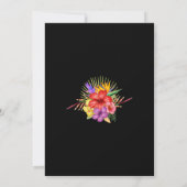 トロピカルフローラガーデンジオメトリック 招待状 (裏面)