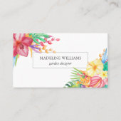 トロピカルフローラガーデン名刺 名刺 (正面)