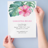 トロピカルフローラグランドオープニングフライヤー チラシ (手)