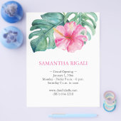 トロピカルフローラグランドオープニングフライヤー チラシ (シングル)