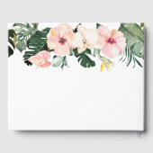 トロピカルフローラゲストブックブライダルシャワー ゲストブック (裏面)