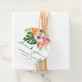 トロピカルフローラサンキューメッセージカード フェイバータグ (インサイチュ)