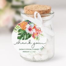 トロピカルフローラサンキューメッセージカード