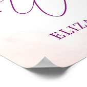 トロピカルフローラジャングルサファリベイビーシャワーウェルカム ポスター (角)