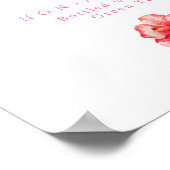 トロピカルフローラドリンクメニューポスター ポスター (角)