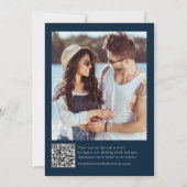 トロピカルフローラハイビスカスデスティネーションビーチ結婚式 招待状 (裏面)