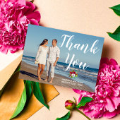 トロピカルフローラハイビスカス結婚島の有難うござう サンキューカード