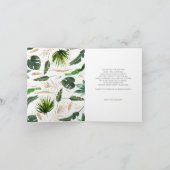 トロピカルフローラバルーンガーランド サンキューカード (内部)