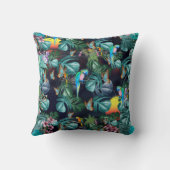 トロピカルフローラパラダイスアットサンセット クッション (裏面)