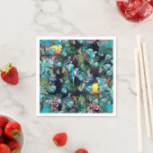 トロピカルフローラパラダイスアットサンセット スタンダードカクテルナプキン (インサイチュ)