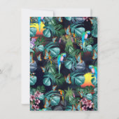 トロピカルフローラパラダイスアットサンセット 招待状 (裏面)