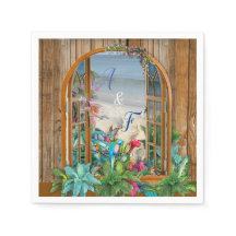 トロピカルフローラパラダイスアットザビーチナプキンス