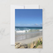 トロピカルフローラパラダイスビーチシーナリーRSVPカード 出欠カード (裏面)