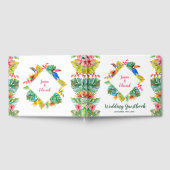 トロピカルフローラパラダイス結婚ハワイアン ゲストブック (全面)