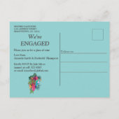 トロピカルフローラパラダイス&バード インビテーションポストカード (裏面)