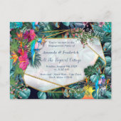 トロピカルフローラパラダイス&バード インビテーションポストカード (正面)