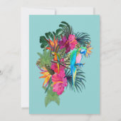 トロピカルフローラパラダイス&バード 招待状 (裏面)