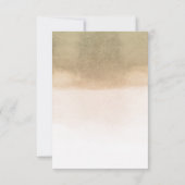 トロピカルフローラパーム葉ズウェディングRSVP 出欠カード (裏面)