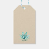 トロピカルフローラビーチスウィート16誕生日 ギフトタグ (裏面)