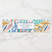 トロピカルフローラビーチバチェロレッテウィークエンドゲートウェイ ペットボトルラベル (シングルラベル)