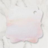 トロピカルフローラビーチ結婚式ありがとう フェイバータグ (裏面)