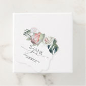 トロピカルフローラビーチ結婚式ありがとう フェイバータグ (インサイチュ)