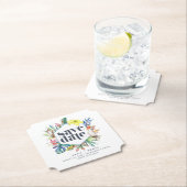 トロピカルフローラビーチ結婚式保存日 ペーパーコースター (インサイチュ)